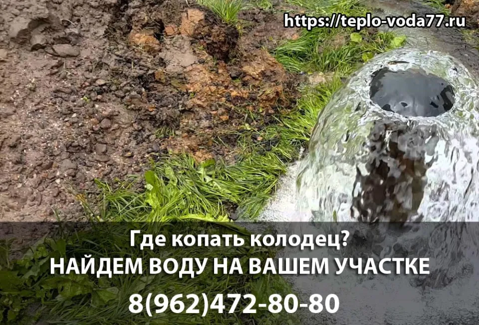 Поиск воды на участке в Можайске перед копкой колодца